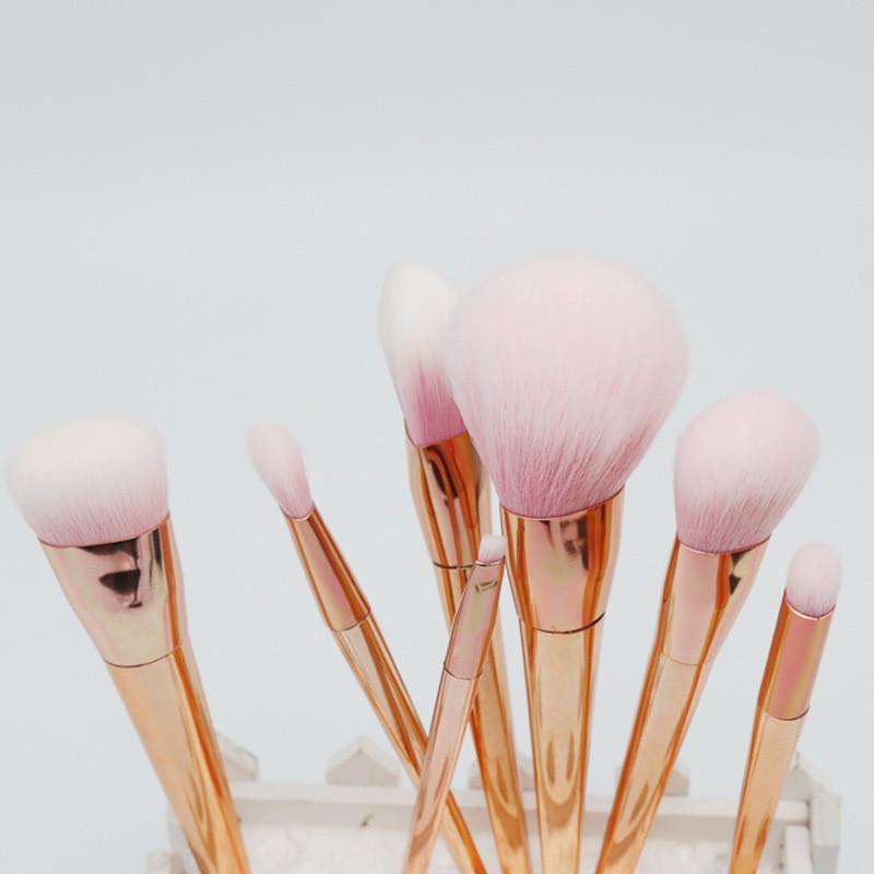 Rose Gold Kontur Makeup Pinsel - 7 Dels Sett | Luvikno