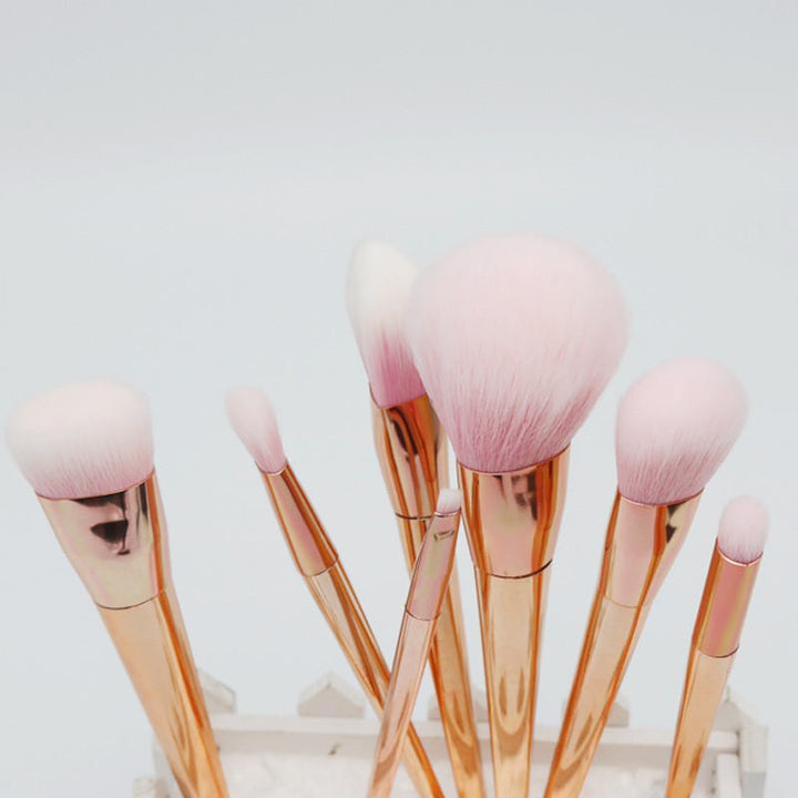 Rose Gold Kontur Makeup Pinsel - 7 Dels Sett | Luvikno