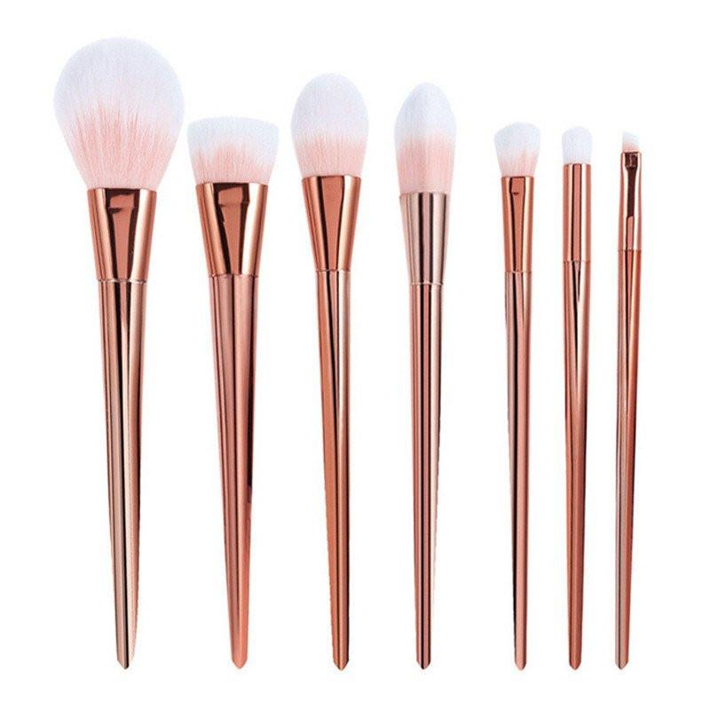 Rose Gold Kontur Makeup Pinsel - 7 Dels Sett | Luvikno