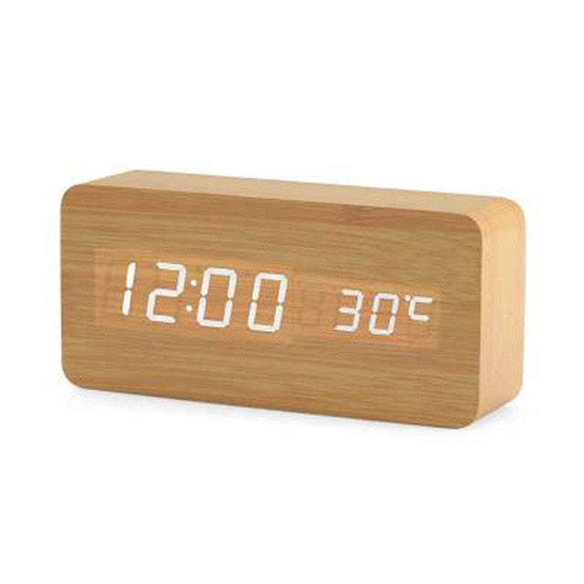 Luvikno | Minimalistisk Digital LED Vekkerklokke med Talekontroll – Elegant Design og Klart Display for Uanstrengte Morgener