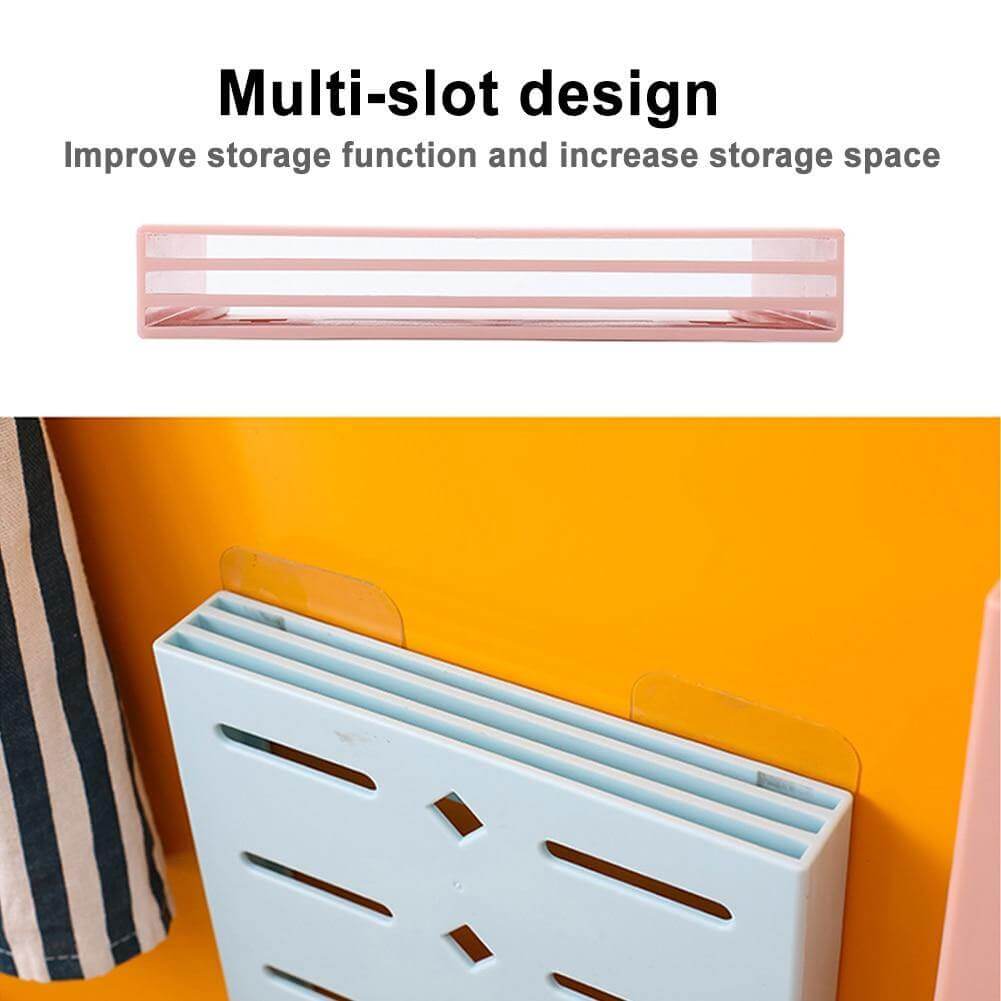 2PCS Firkantet Pastell Mavi Veggmontert Knivorganisator | Luvikno