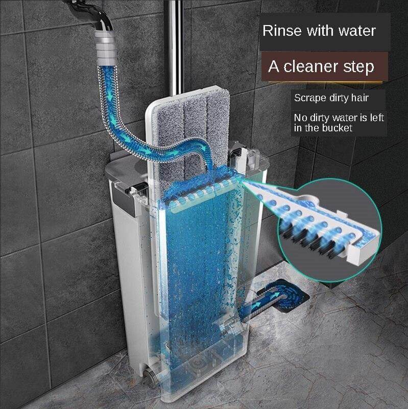 Easy Clean Ingen Håndtørk Fuktig Lat Mopp | Luvikno