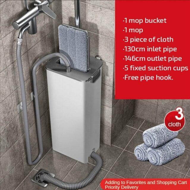 Easy Clean Ingen Håndtørk Fuktig Lat Mopp | Luvikno
