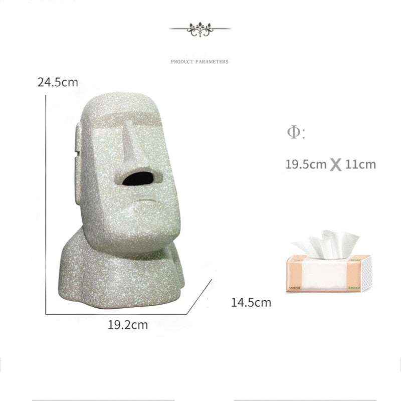Stein Statue Tissue Box | Luvikno