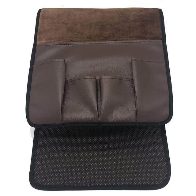 Luvikno | Non-slip 5 lomme lær armlene stol organiser