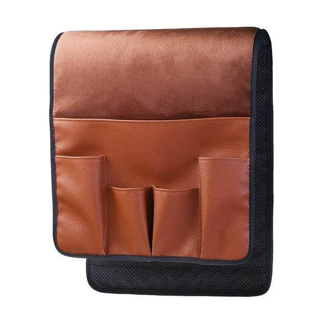 Luvikno | Non-slip 5 lomme lær armlene stol organiser