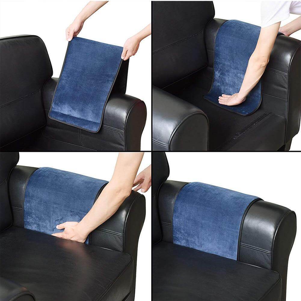 Luvikno | Non-slip 5 lomme lær armlene stol organiser