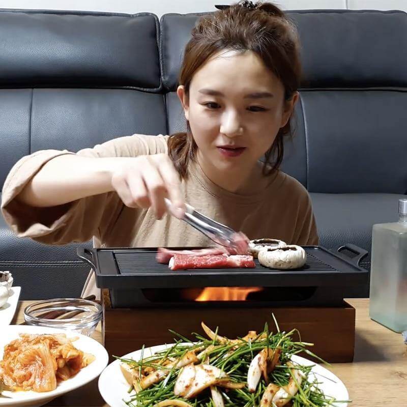 Røykfri Bærbar Japansk Ikke-Klebende BBQ Grill | Luvikno