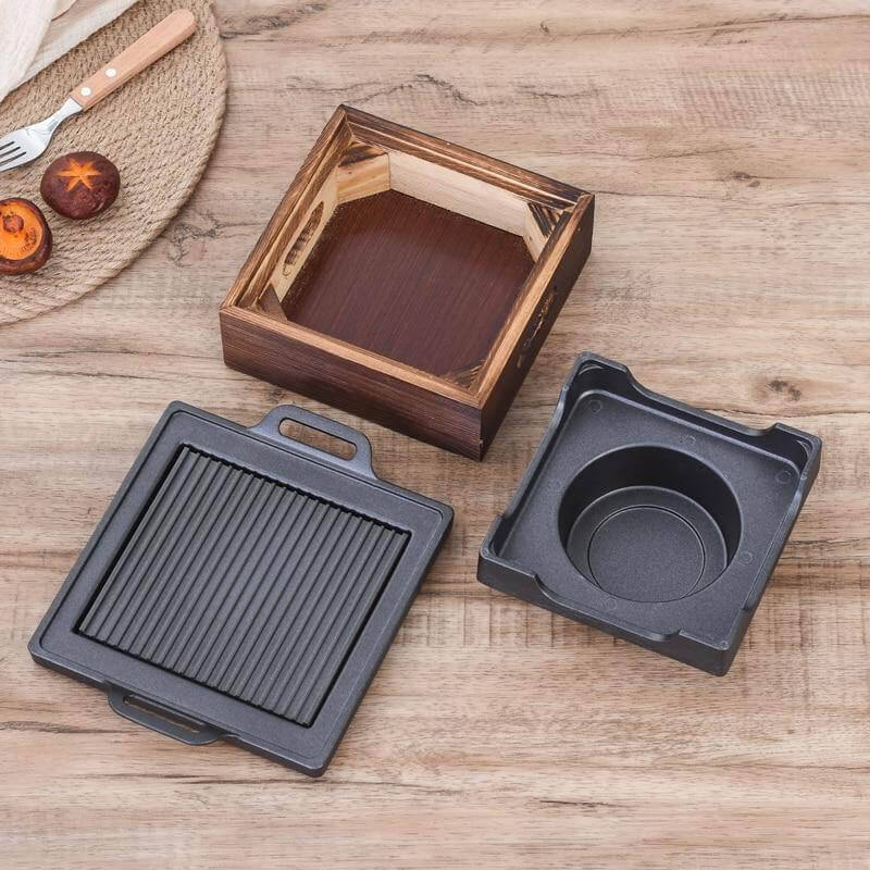 Røykfri Bærbar Japansk Ikke-Klebende BBQ Grill | Luvikno