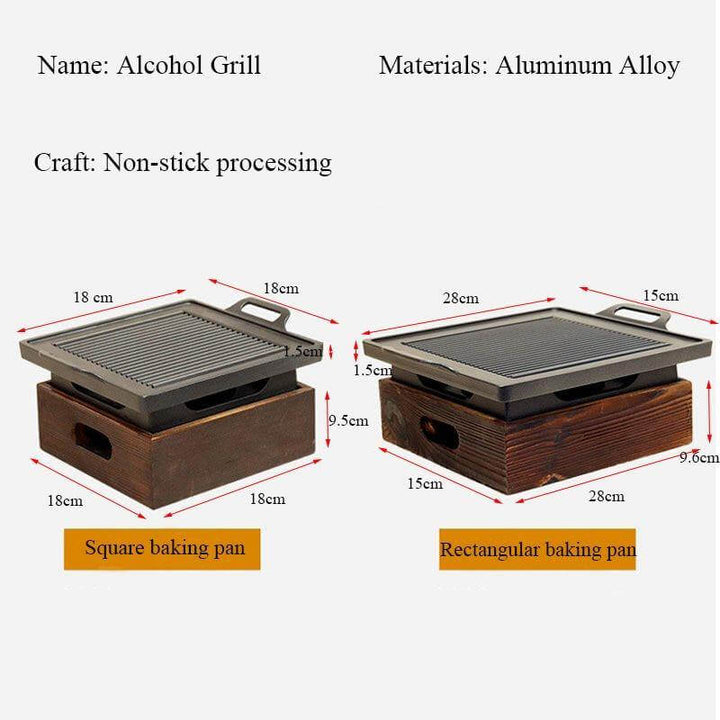 Røykfri Bærbar Japansk Ikke-Klebende BBQ Grill | Luvikno