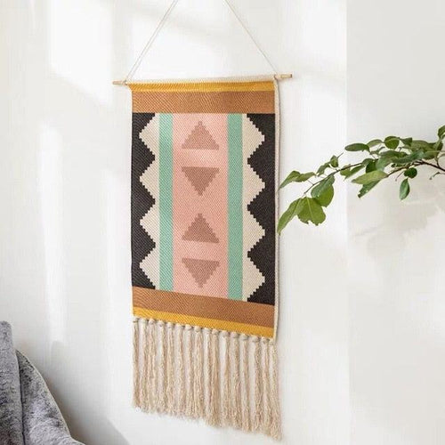 Moderne geometrisk veggkunst Luvikno