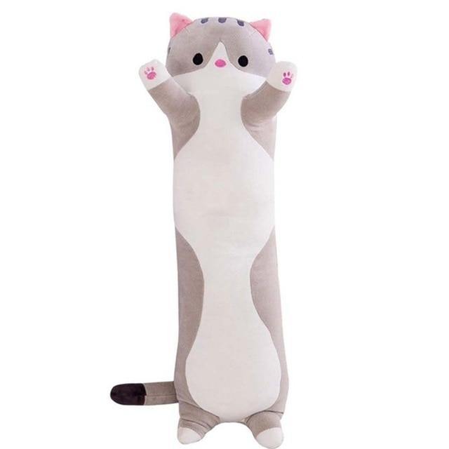 Søt katt myk lang katt plush pute | Luvikno