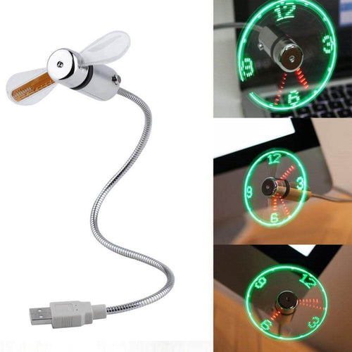 USB Vifte Tid Og Temperatur Visning Klokke | Luvikno