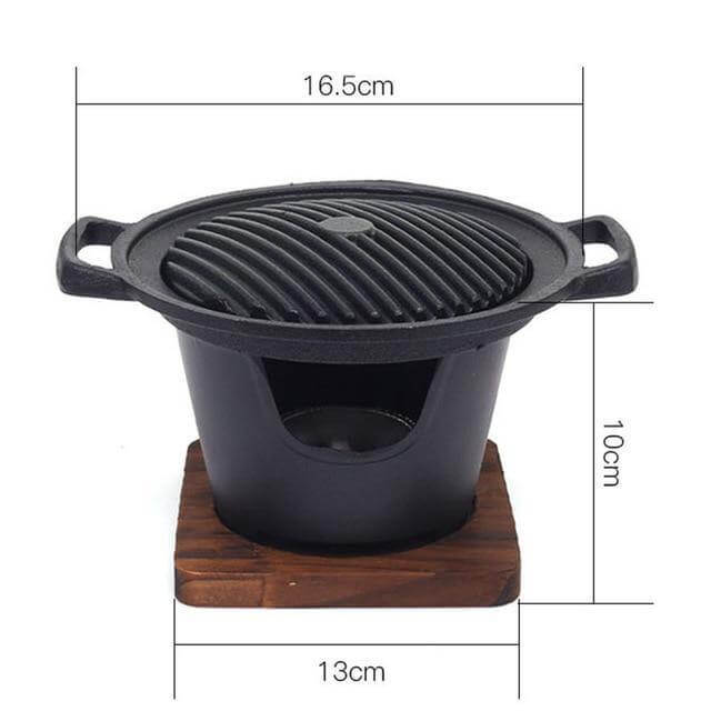 Mini japansk røykfri grillbord | Luvikno