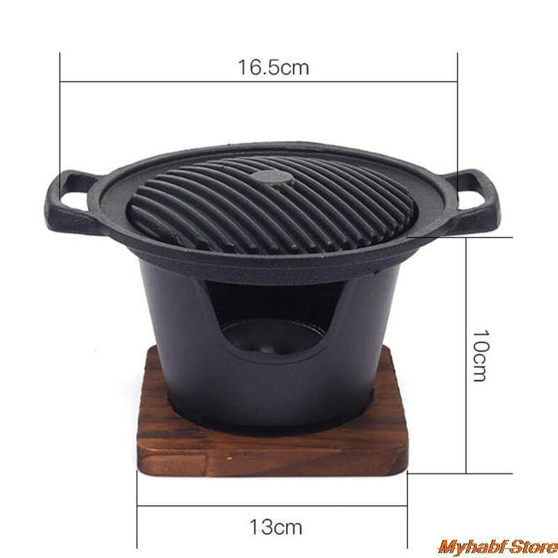 Mini japansk røykfri grillbord | Luvikno