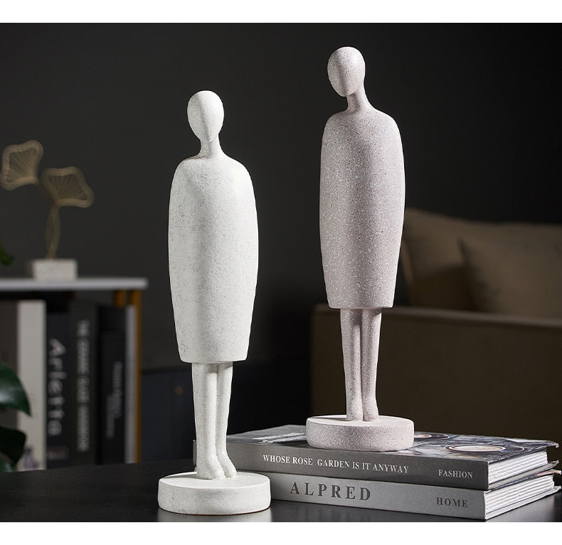 Nordic Abstract Thinker Harpiks Statue Skulptur | Luvikno