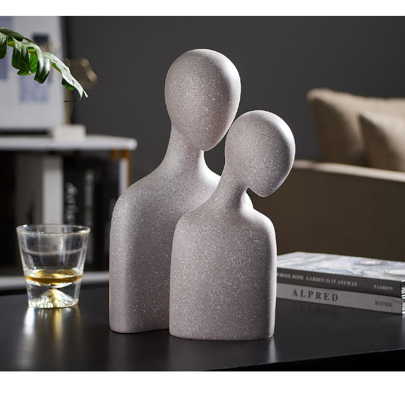 Nordic Abstract Thinker Harpiks Statue Skulptur | Luvikno
