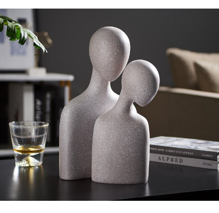 Nordic Abstract Thinker Harpiks Statue Skulptur | Luvikno