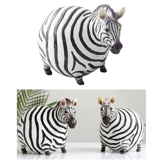 Moderne Søte Zebra Harpiks Figurer | Luvikno
