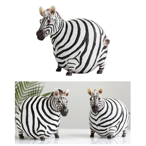 Moderne Søte Zebra Harpiks Figurer | Luvikno