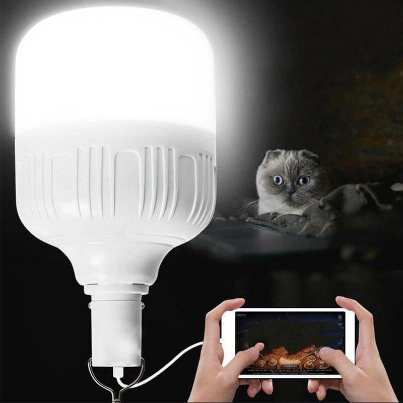 Utendørs USB oppladbar LED nattlampepære | Luvikno