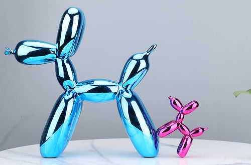 Nordic Resin Balloon Dog Figurer | Luvikno
