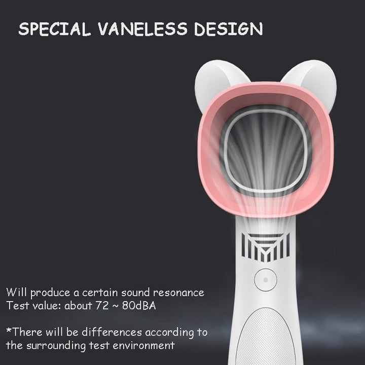 Moderne Oppladbar Mini Katt Bladeless Vifte | Luvikno