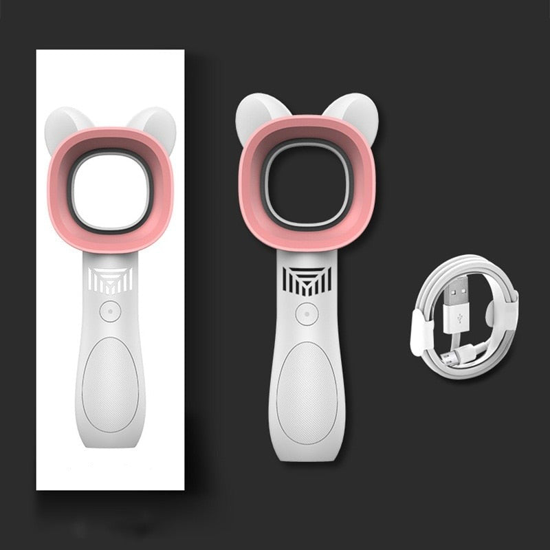 Moderne Oppladbar Mini Katt Bladeless Vifte | Luvikno