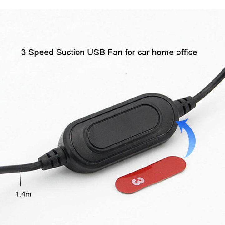 Universell justerbar USB dobbel vifte | Luvikno