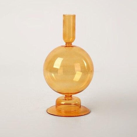Moderne Glass Kandelaber-Orange | Luvikno