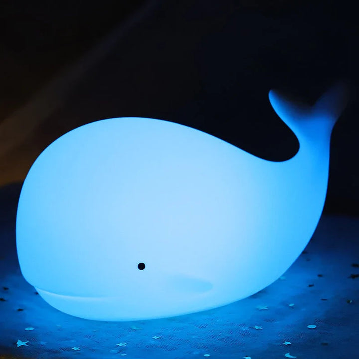 Søt hval nattlys med fargeforandring - GlowWhale | Luvikno