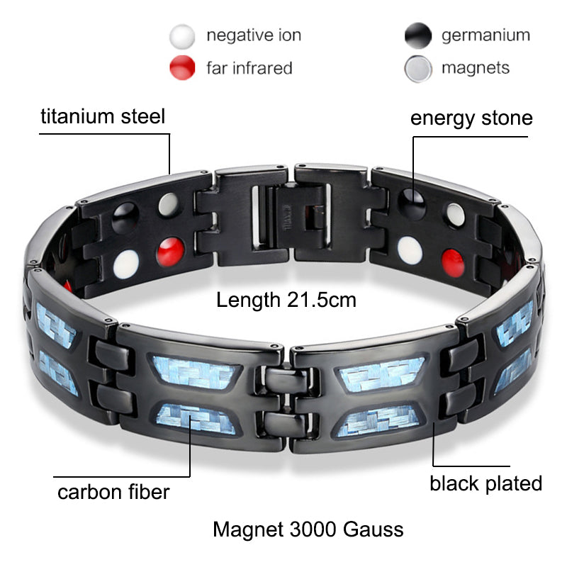 Titanium Magnetisk Terapi Armbånd | Luvikno