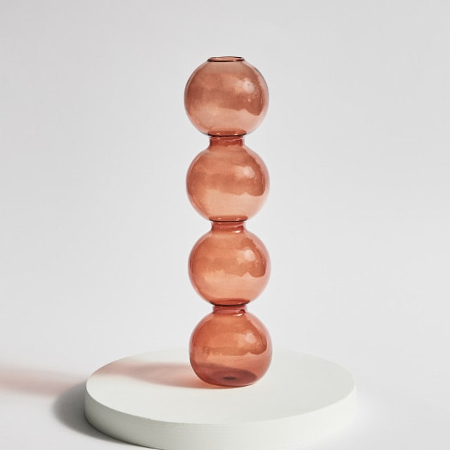 Moderne Glass Lysestake-Brun | Luvikno