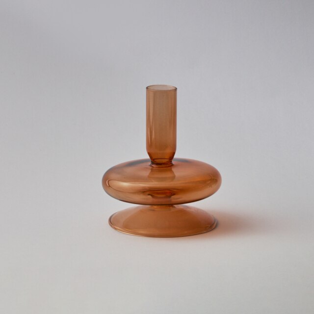 Moderne Glass Lysestake-Brun | Luvikno