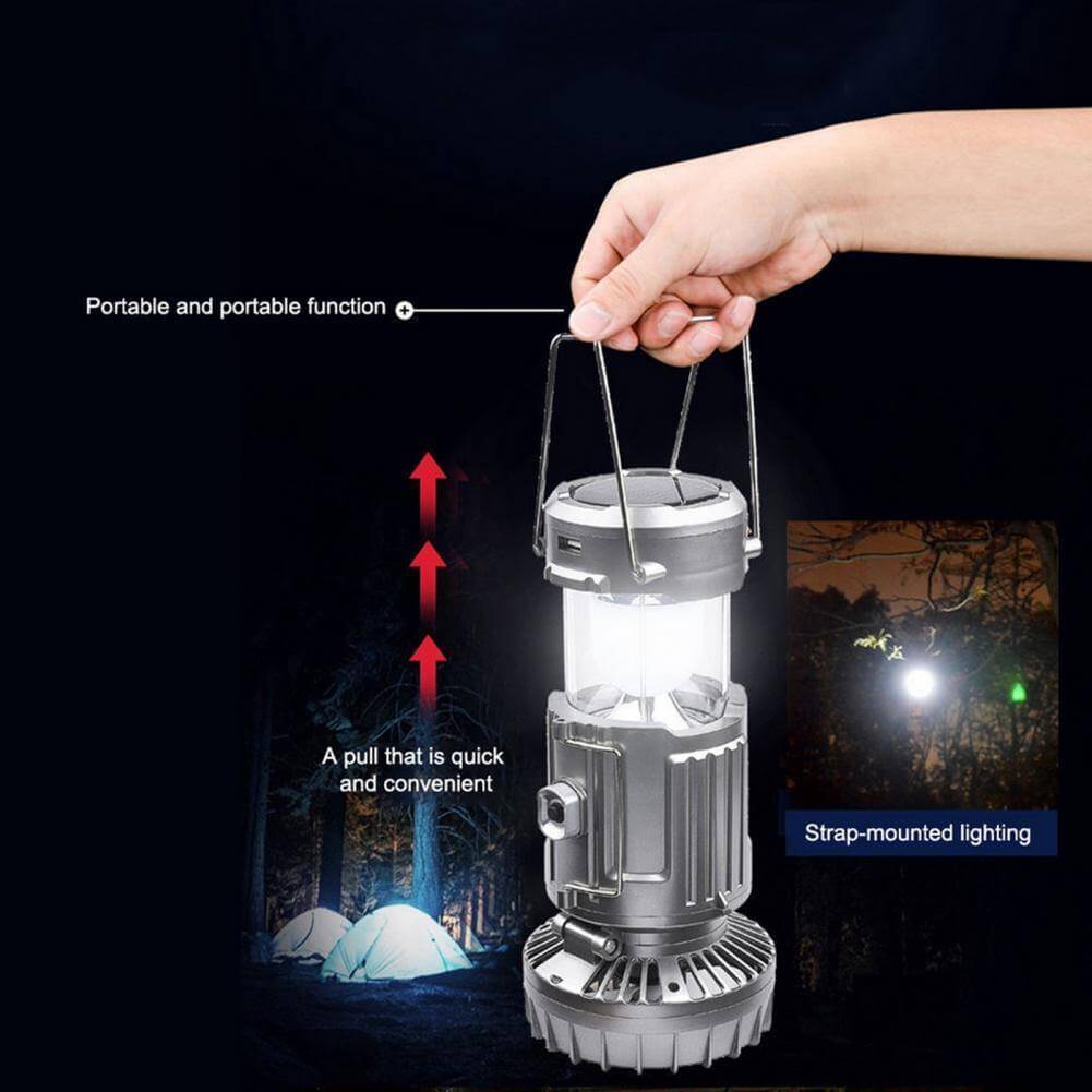 Multifunksjonell Vanntett Camping Power Bank Lys | Luvikno