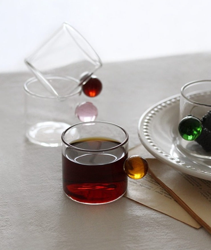 Globe Håndtak Glass Espresso Kopp | Luvikno