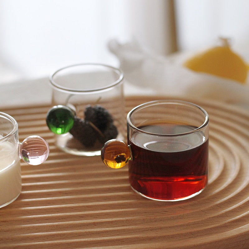 Globe Håndtak Glass Espresso Kopp | Luvikno