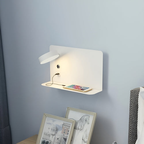 Luvikno | LumiCharge Vegglampe – Oppladbar Eleganse med USB LED-belysning for Luksuriøs Atmosfære