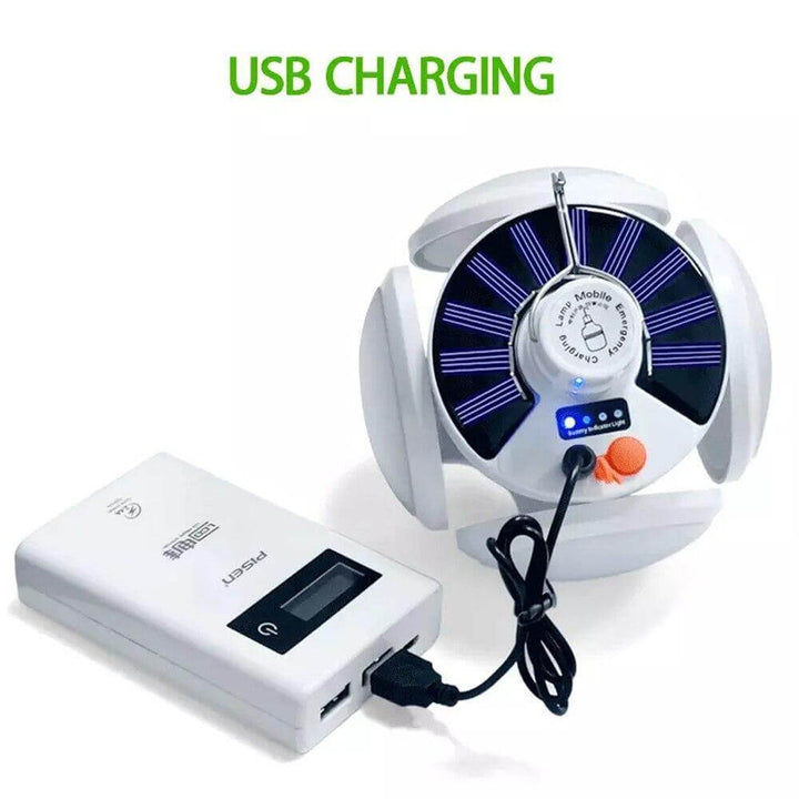 Vanntett oppladbar solcelle campinglampe | Luvikno