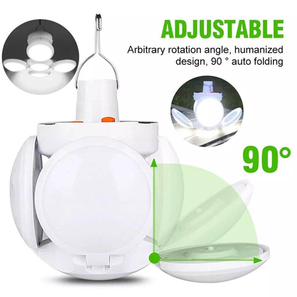 Vanntett oppladbar solcelle campinglampe | Luvikno