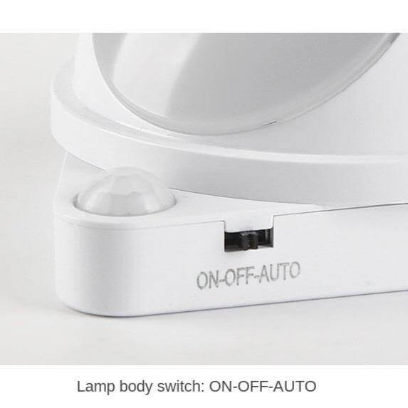 360 Grad Roterende Vanndråpe Kroppssensor Oppladbar Lampe | Luvikno