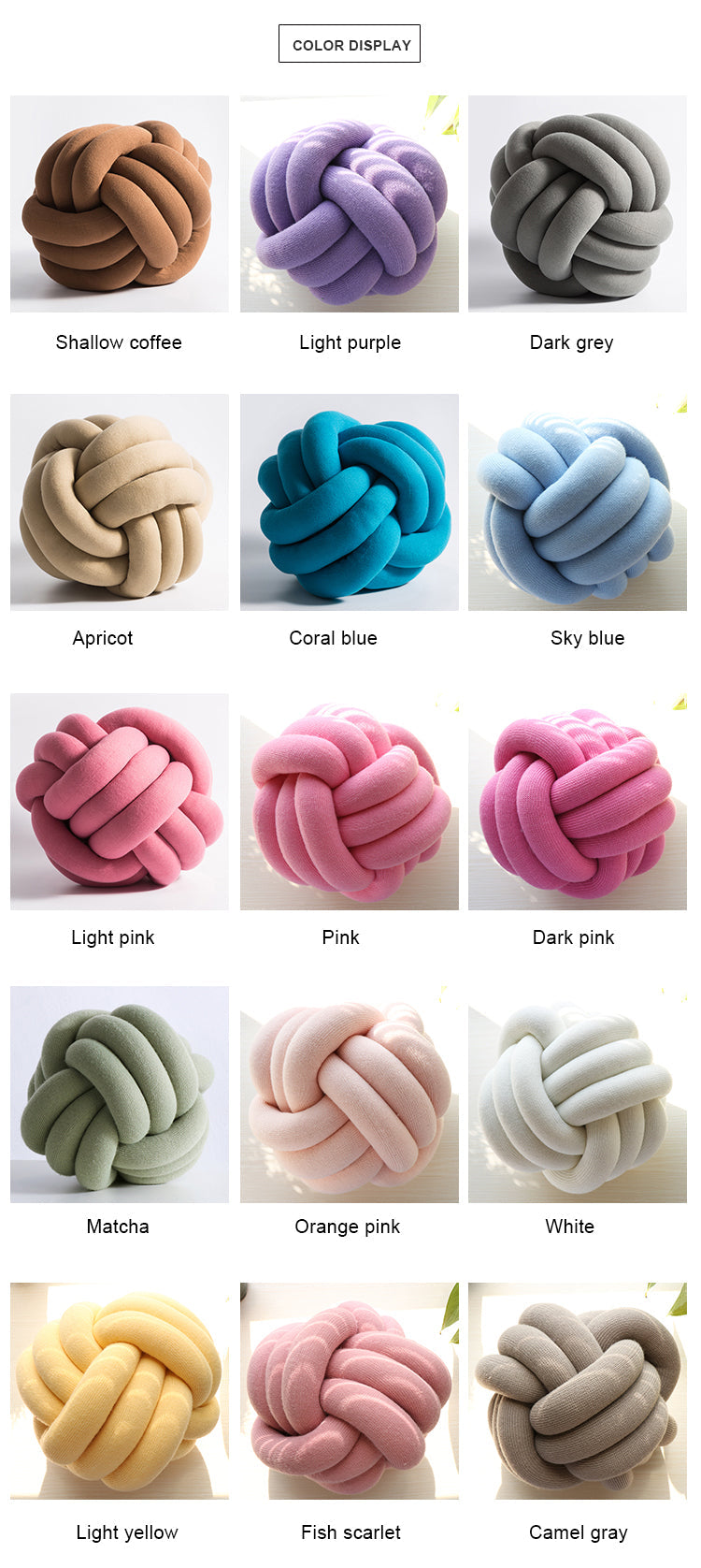 Knot Ball Cushion | Luvikno