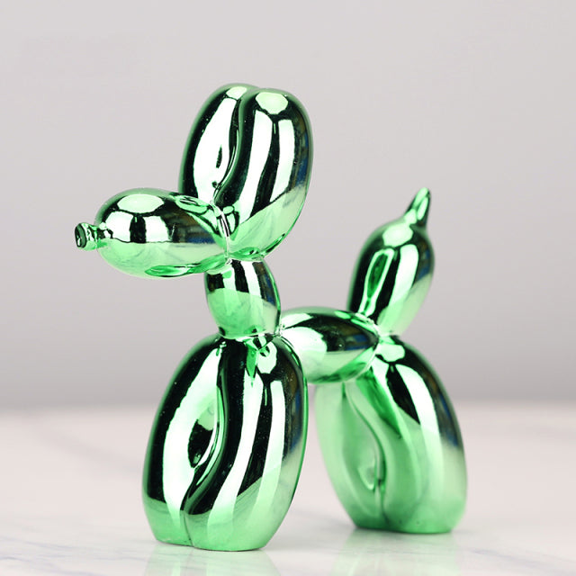 Nordic Resin Balloon Dog Figurer | Luvikno