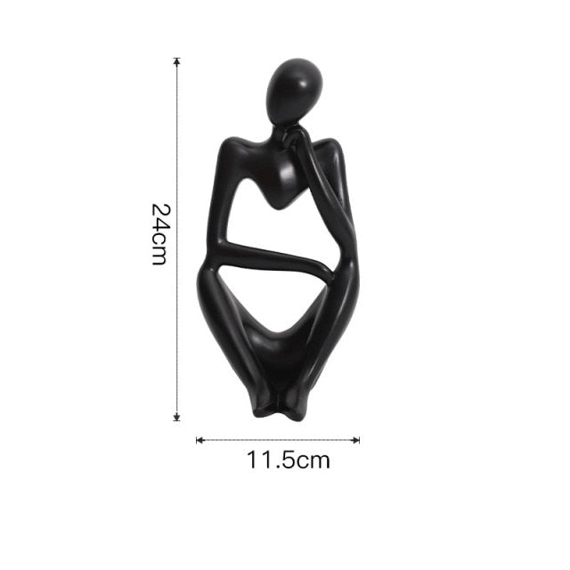 Nordic Abstrakt Unik Tenker Figurine Hjem Decor | Luvikno