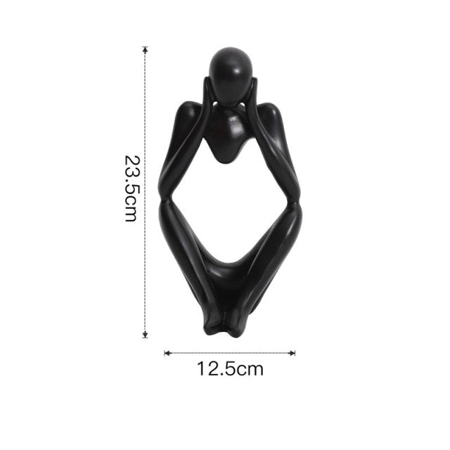 Nordic Abstrakt Unik Tenker Figurine Hjem Decor | Luvikno
