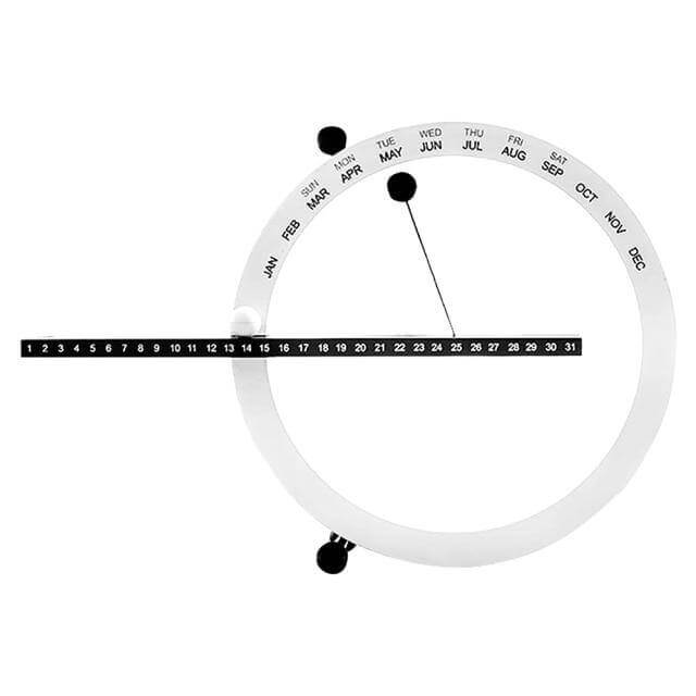 Flip Magnetisk Manuell Daglig Skrivebordskalender | Luvikno