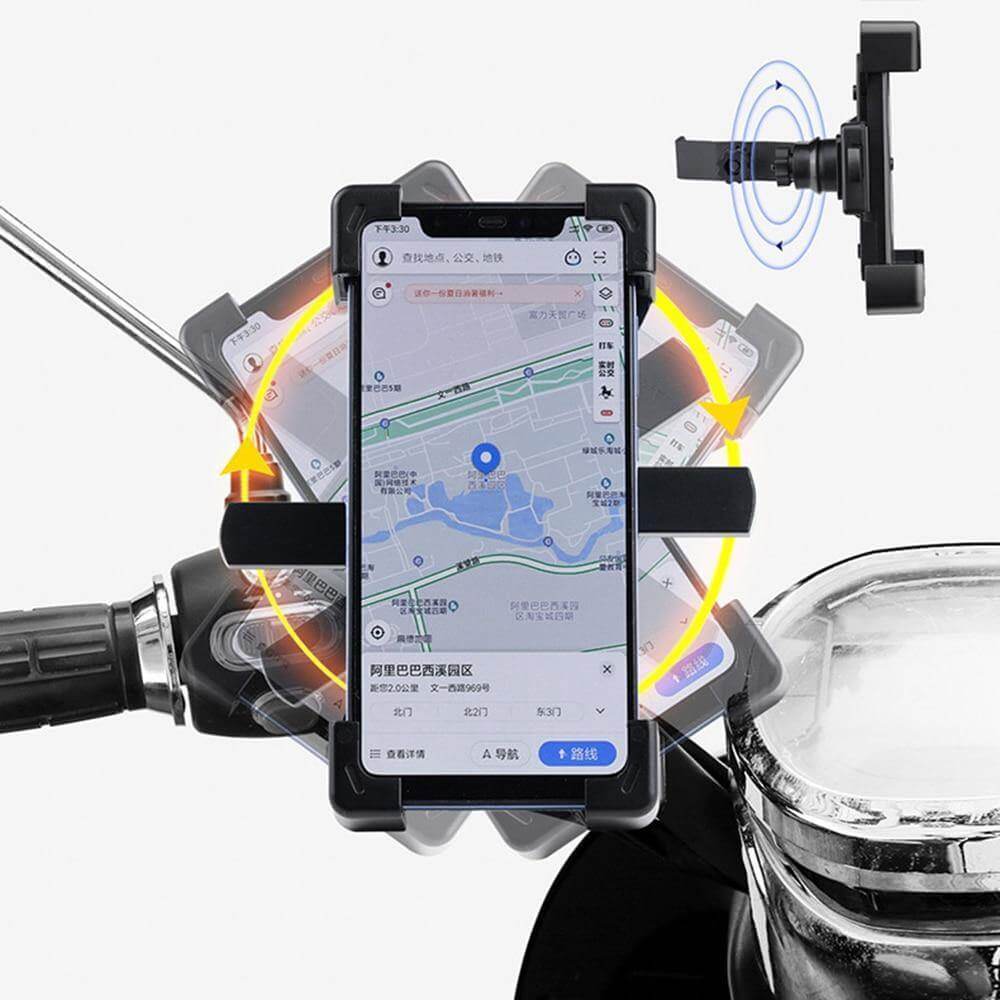 Justerbar 360 Automatisk Sykkel Telefonholder | Luvikno