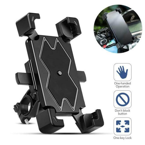 Justerbar 360 Automatisk Sykkel Telefonholder | Luvikno
