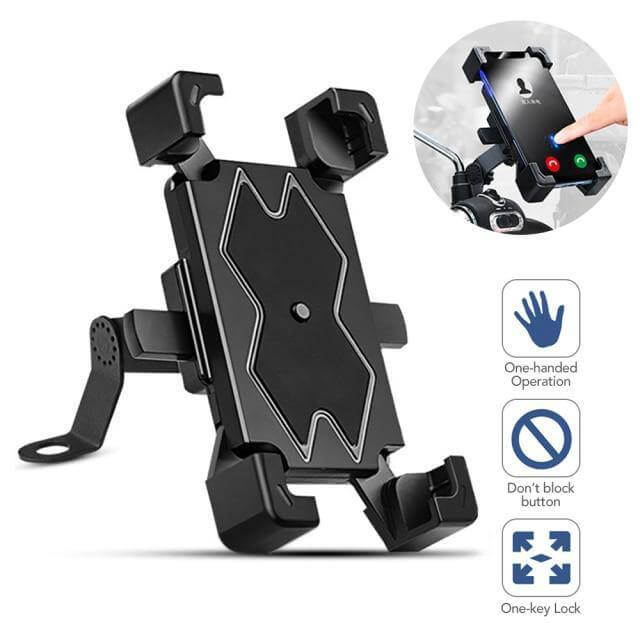 Justerbar 360 Automatisk Sykkel Telefonholder | Luvikno