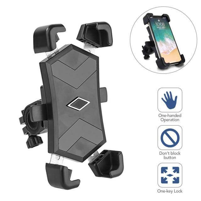 Justerbar 360 Automatisk Sykkel Telefonholder | Luvikno